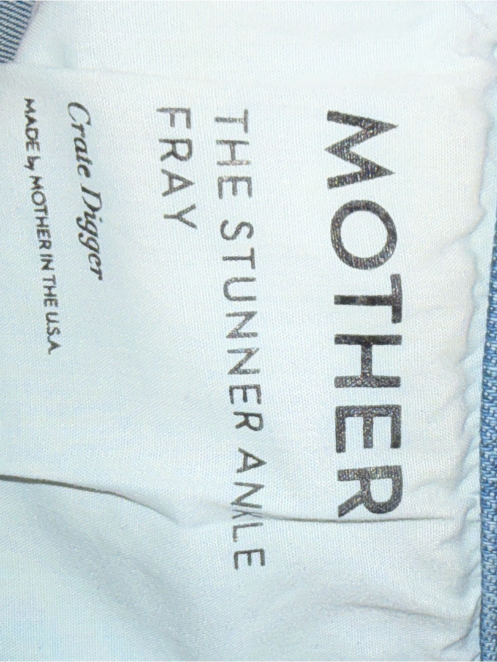 MOTHER High-Rise Medium Blue Button-Fly Jeans - Picture 5 of 5
